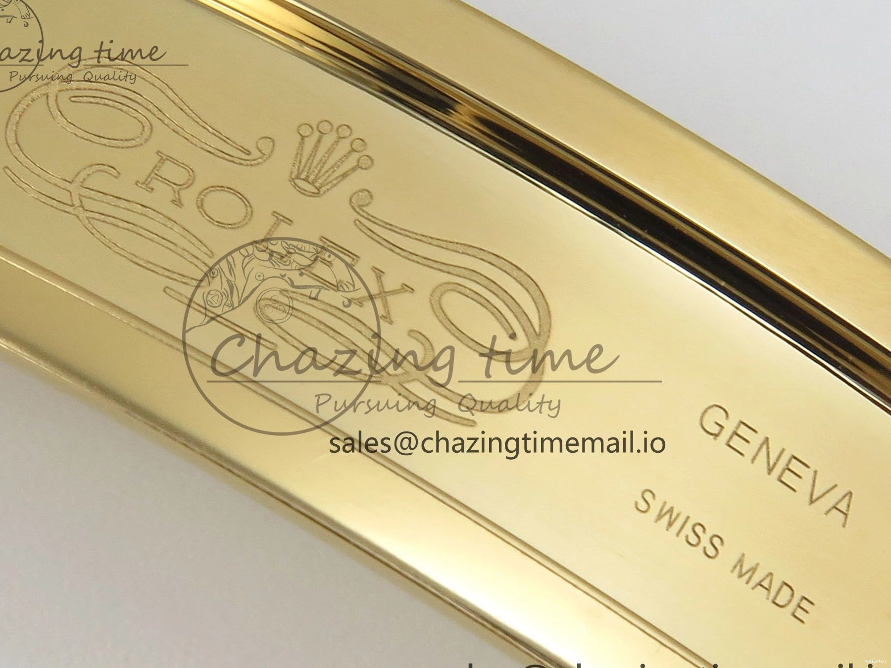 Bezel YG Crystals MPF SA4801 Skeleton Bracelet Custom 40mm Modded Green Dial Daytona on 0427